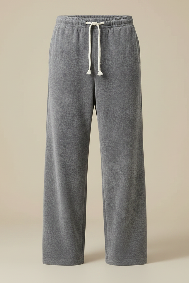 Pantalon Gris Ample Velours Décontracté Homme - vue 3