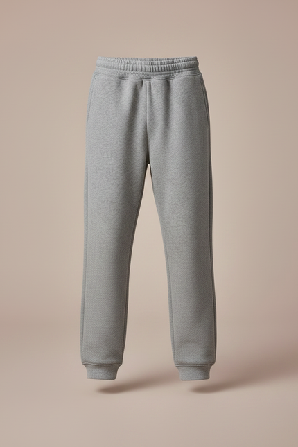 Pantalon Gris Molletonné Sport Enfant Décontracté Doux - vue 3