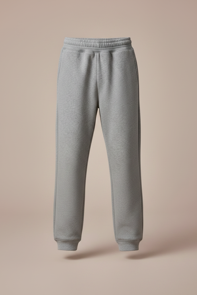 Pantalon Gris Molletonné Sport Enfant Décontracté Doux - vue 3
