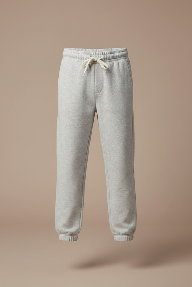 Pantalon Gris Molletonné Ample Cordon Enfant - vue 3