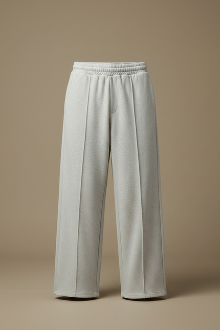 Pantalon Gris Large Décontracté Molletonné Homme - vue 3