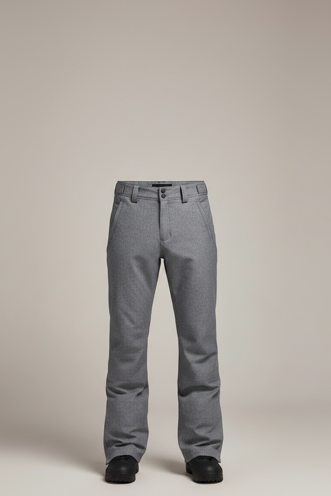 Pantalon Ski Gris Chiné - Polyester - vue 3
