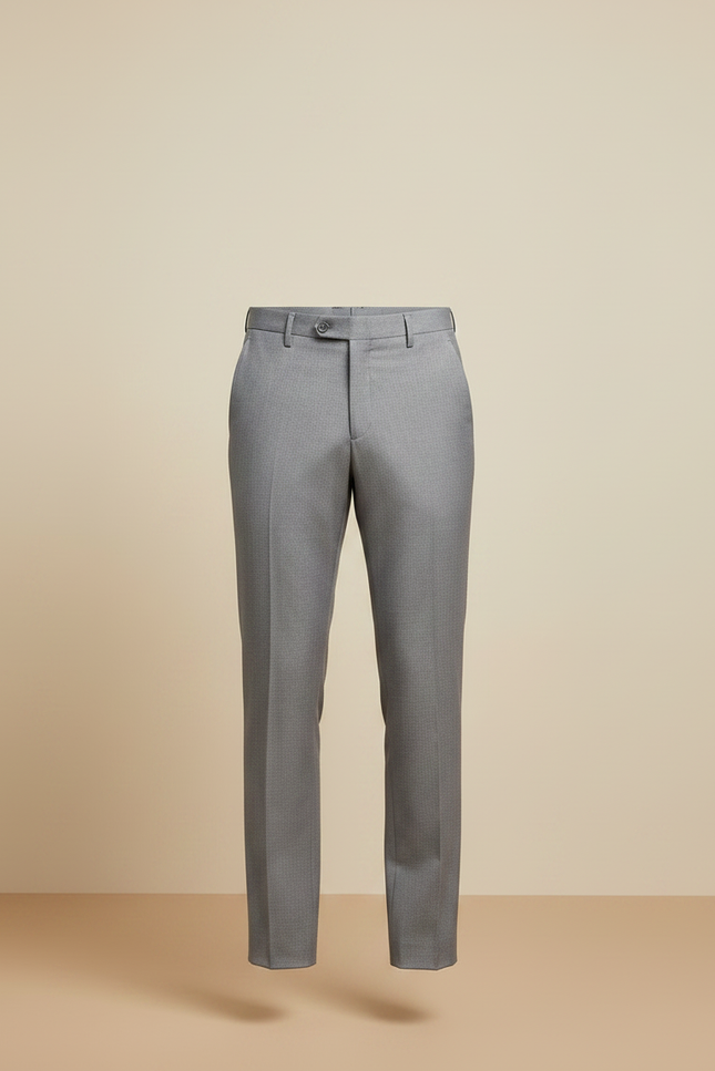 Pantalon Laine Gris Clair Homme - vue 3