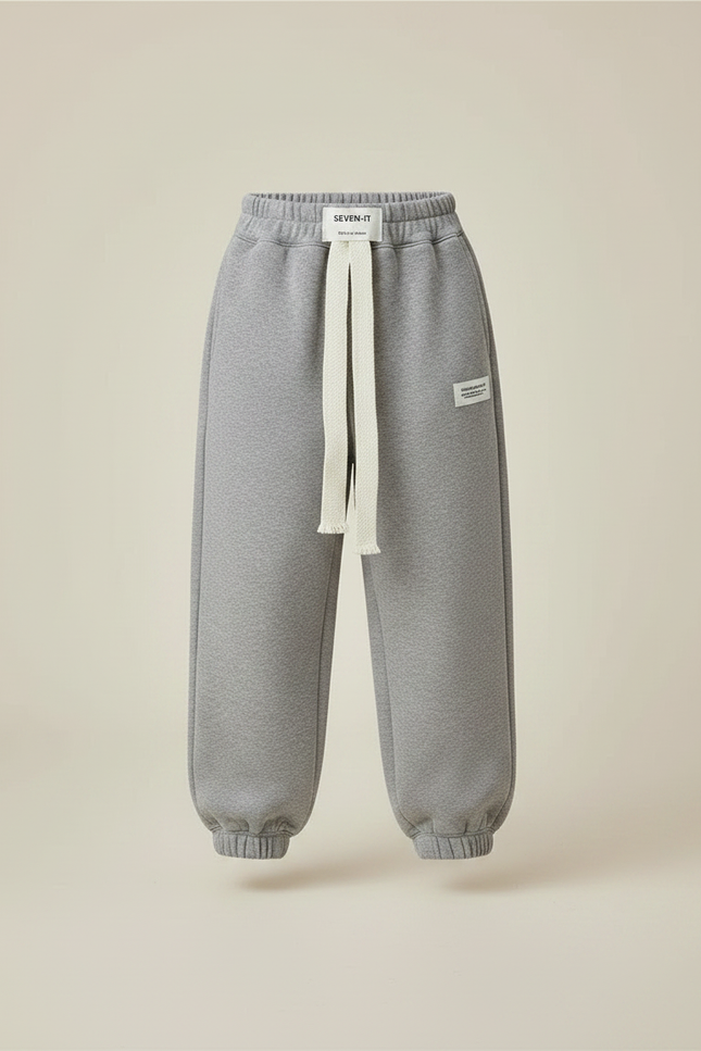 Pantalon Gris Molletonné Ample Sportif Garçon - vue 3