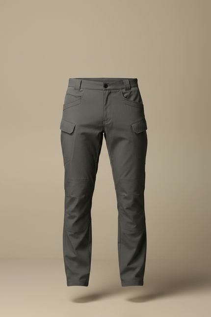 Pantalon Militaire Homme Gris - Polyester - vue 3