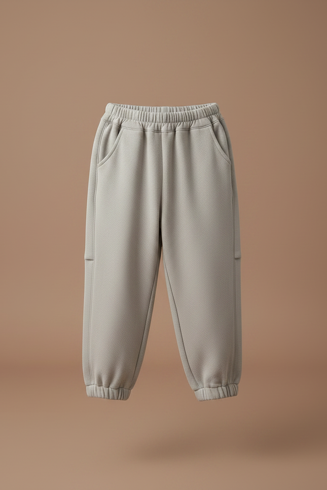 Pantalon Gris Molletonné Ample Confortable Garçon - vue 3