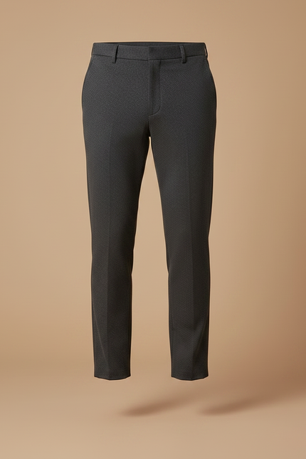 Pantalon Gris Habillé Élégant Décontracté Homme - Laine - vue 3