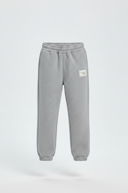 Pantalon Gris Molletonné Jogging Enfant Confortable - vue 3