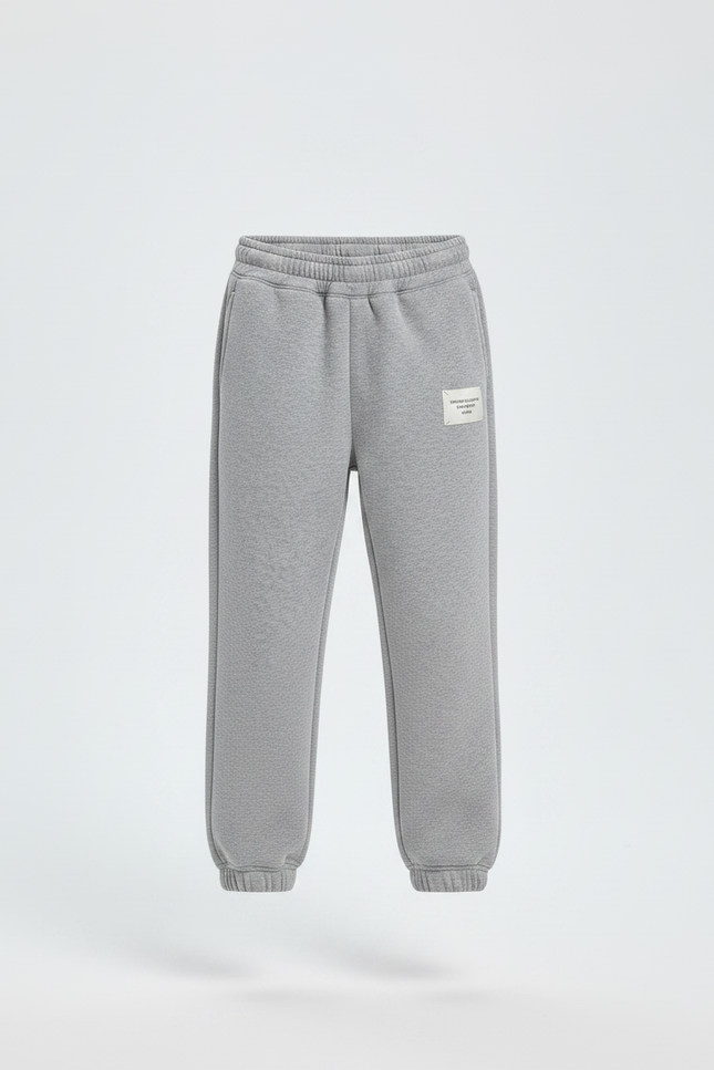Pantalon Gris Molletonné Jogging Enfant Confortable - vue 3