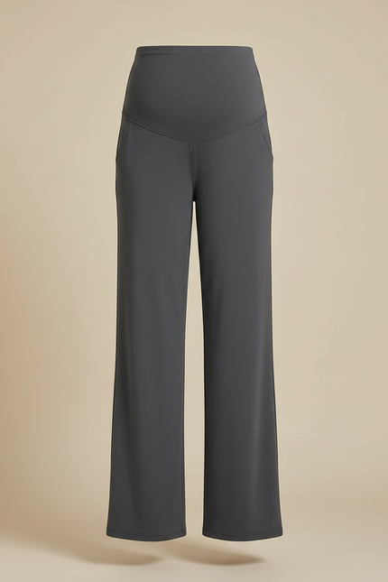 Pantalon Grossesse Gris - Maille - vue 3