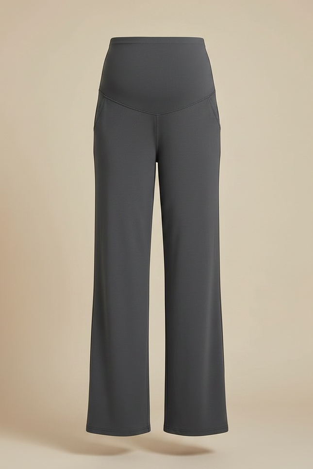 Pantalon Grossesse Gris - Maille - vue 3