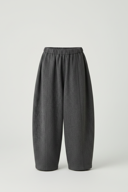 Pantalon Gris Ample Décontracté Droit Enfant - Tweed - vue 3