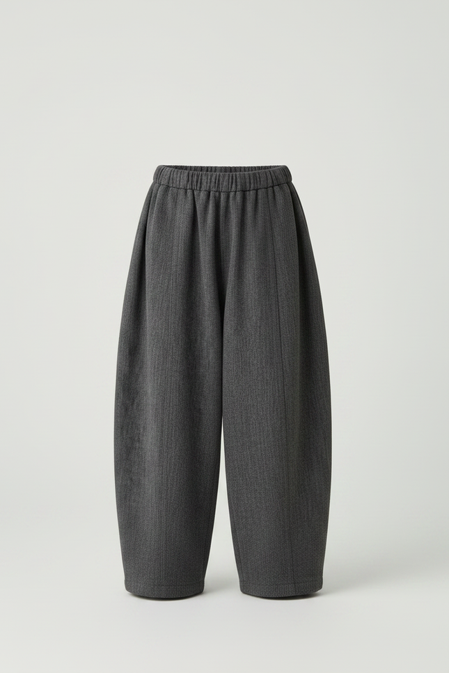 Pantalon Gris Ample Décontracté Droit Enfant - Tweed - vue 3