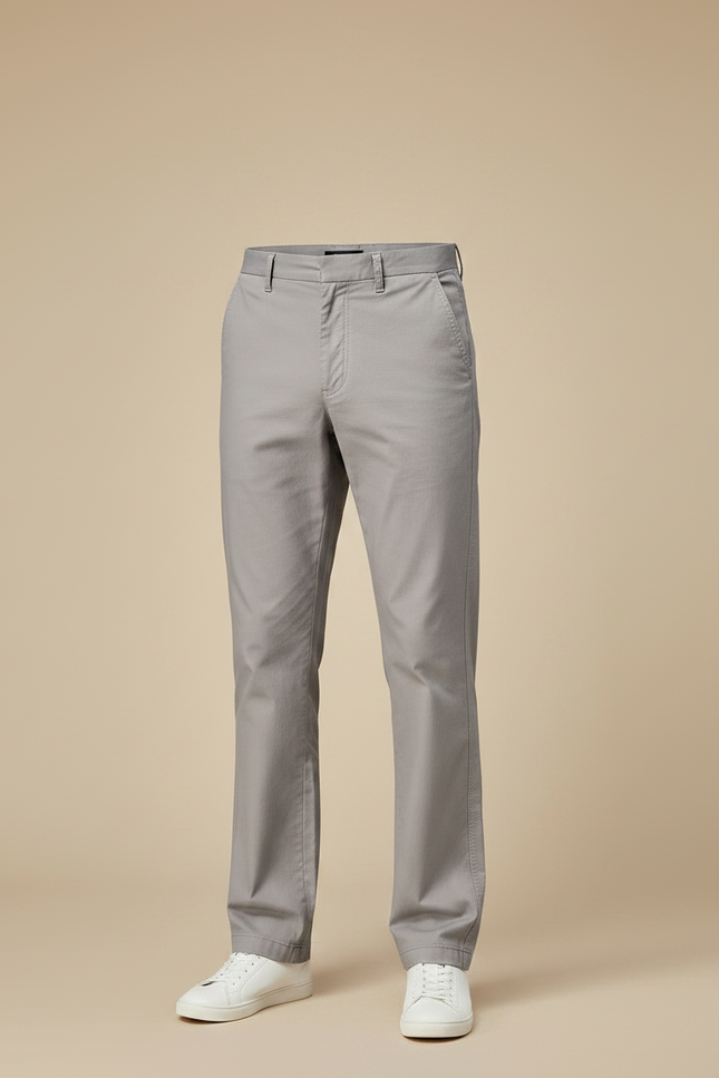 Pantalon Classique Gris - Gabardine - vue 3