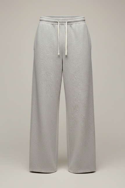Pantalon Gris Décontracté Lâche Cordon Molletonné Homme - vue 3