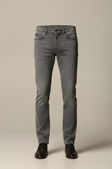 Pantalon Gris Homme Slim Décontracté Denim - Jean - vue 3