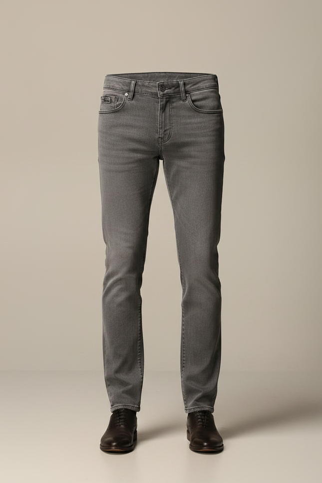 Pantalon Gris Homme Slim Décontracté Denim - Jean - vue 3