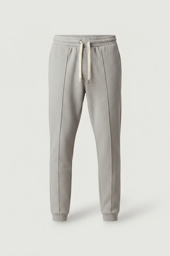 Pantalon Gris Ample Cordon Sport Décontracté Homme - Molleton - vue 3