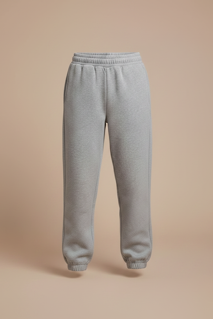Pantalon Gris Df28 - Molleton - vue 3