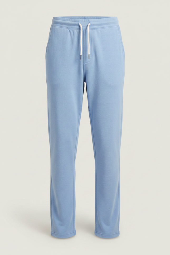 Pantalon Gris Lin Coton Ample Décontracté Cordon - vue 3
