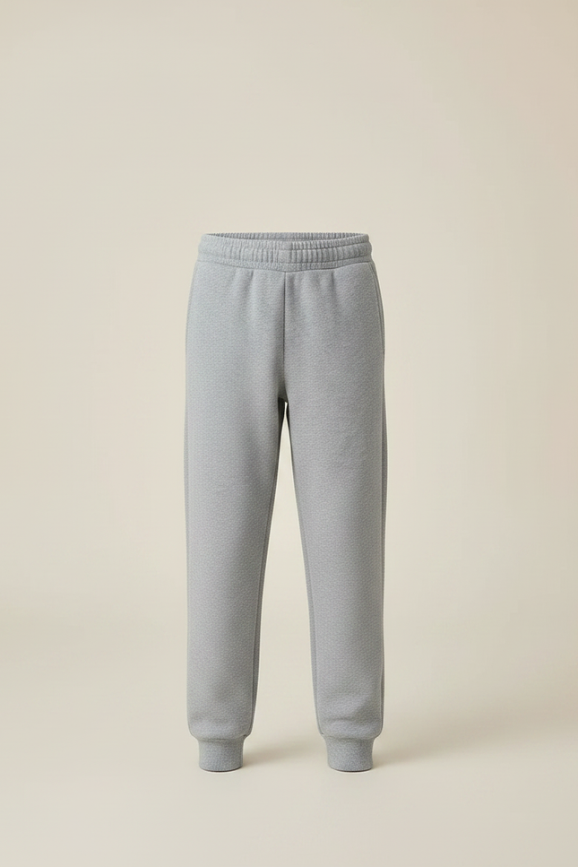 Pantalon Gris Molletonné Enfant Uni Confortable Jogging - vue 3