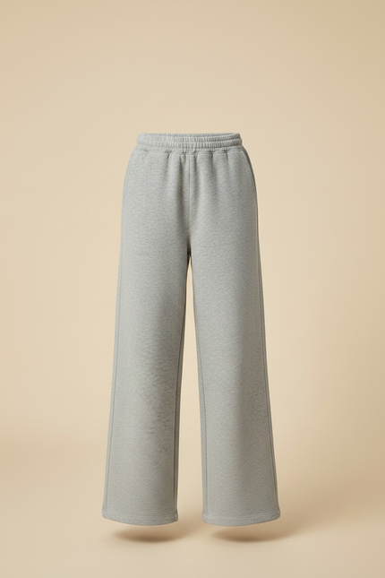 Pantalon Gris Molletonné Ample Sport Fille - vue 3