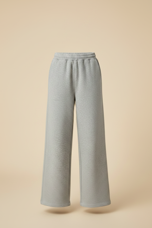 Pantalon Gris Molletonné Ample Sport Fille - vue 3