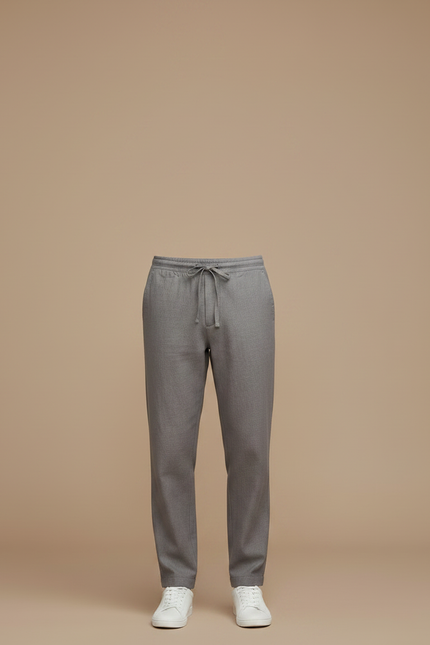Pantalon Lin Gris - vue 3