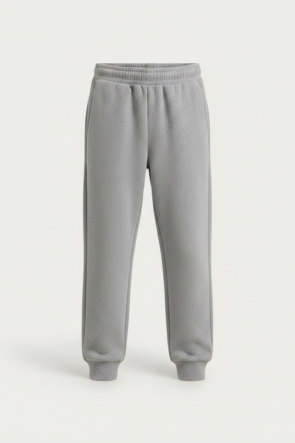 Pantalon Gris Molletonné Confortable Ample Enfant - vue 3