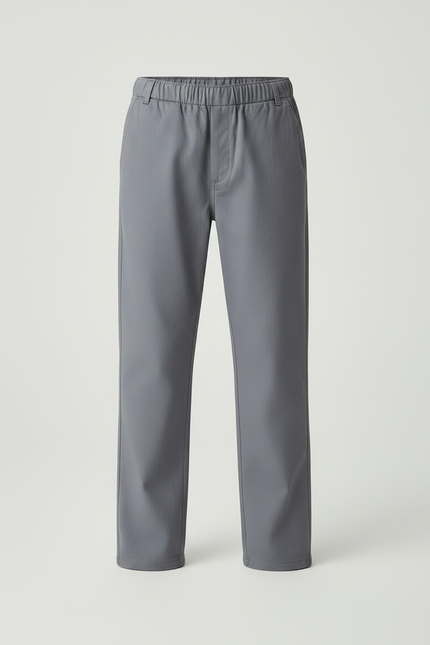 Pantalon En Toile Gris - vue 3