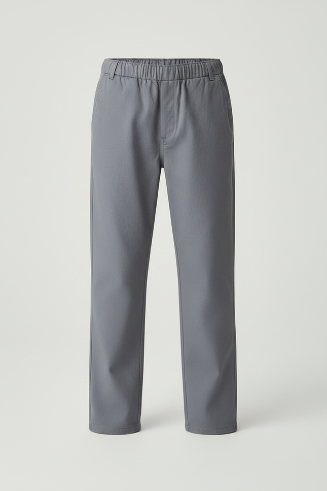 Pantalon En Toile Gris - vue 3
