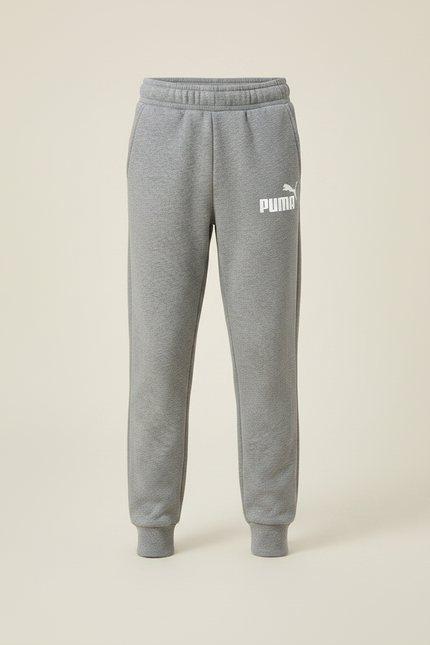 Pantalon Gris Molletonné Sport Logo Enfant - vue 3