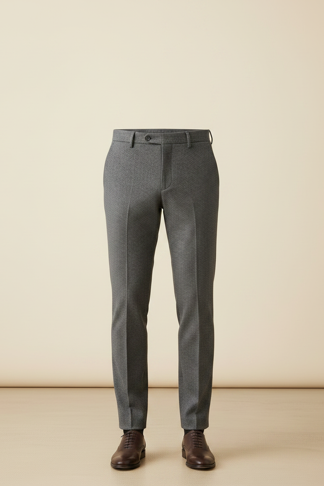 Pantalon De Costume Homme Gris - Laine - vue 3