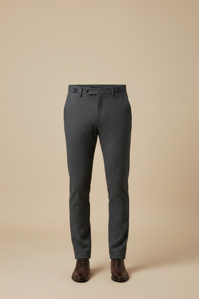 Pantalon Habille Gris - Laine - vue 3