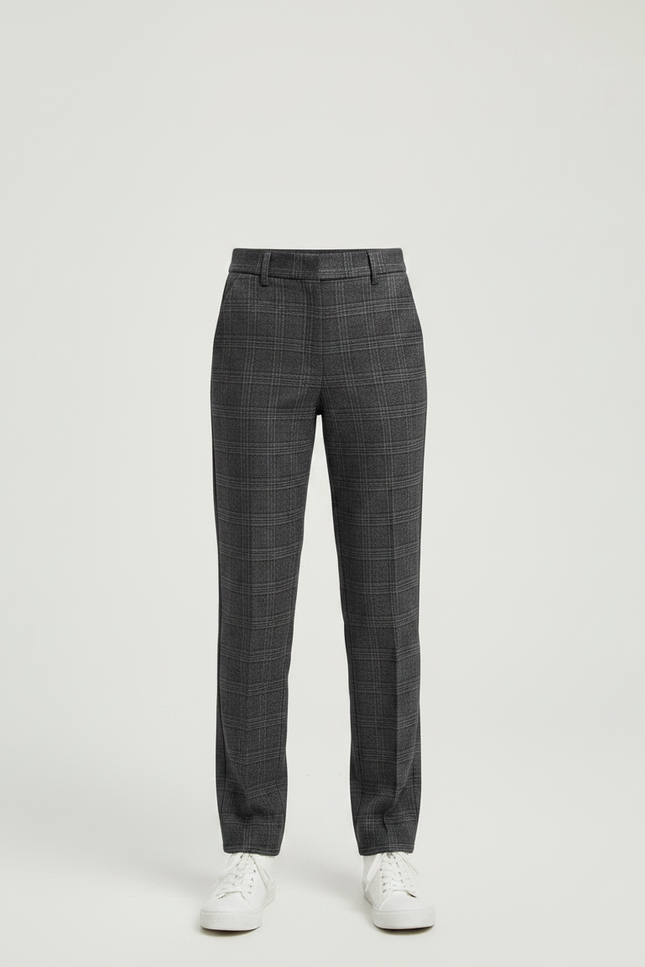 Pantalon Tartan Gris - Tweed - vue 3