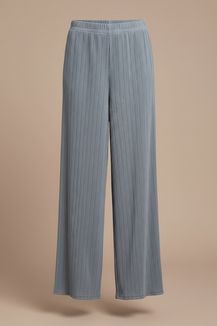 Pantalon Gris Plissé Fluide Décontracté Fille - Maille - vue 3