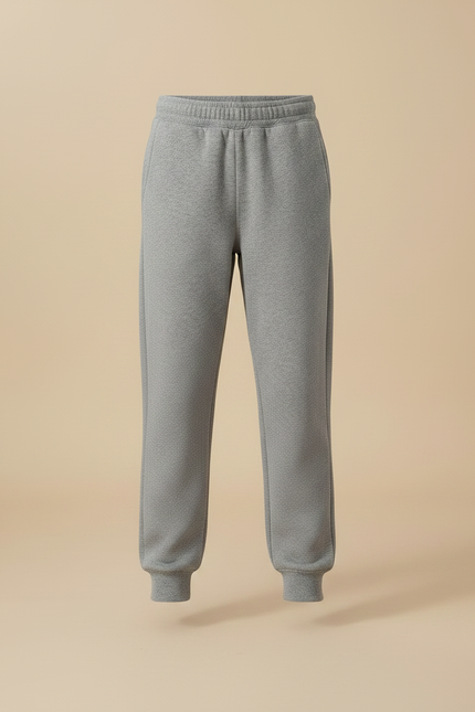 Pantalon Gris Molletonné Enfant Décontracté Confortable - vue 3