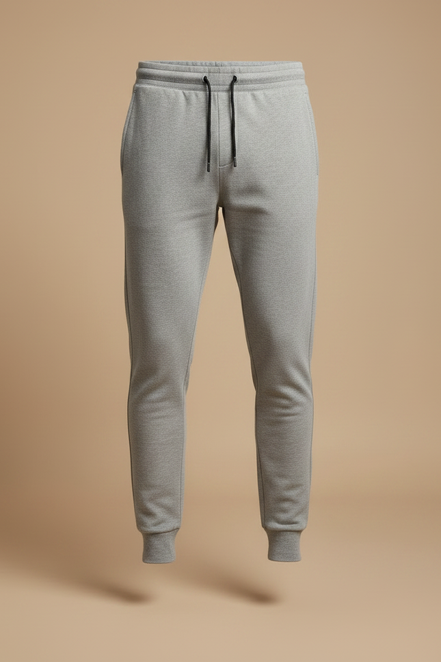 Pantalon Gris Jogging Sport Décontracté Homme Slim - Molleton - vue 3