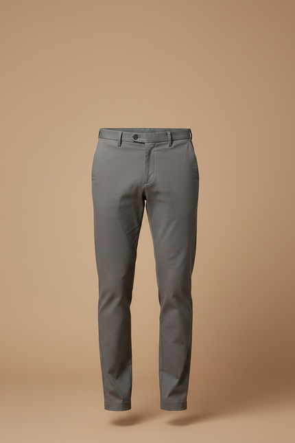 Pantalon Gris Homme Slim Fit Décontracté Élégant - Gabardine - vue 3