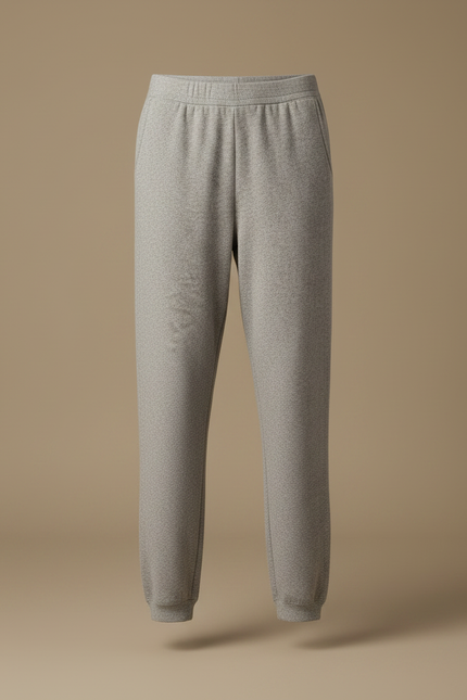 Pantalon Gris Sport Décontracté Maille Confortable Femme - Molleton - vue 3