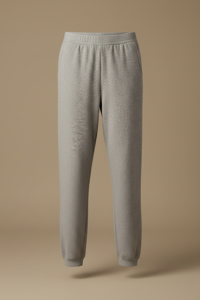 Pantalon Gris Sport Décontracté Maille Confortable Femme - Molleton - vue 3