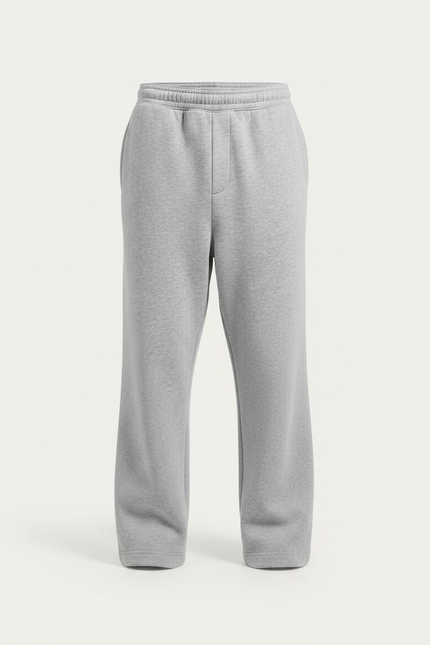 Pantalon Gris Ample Droit Décontracté Homme - Molleton - vue 3