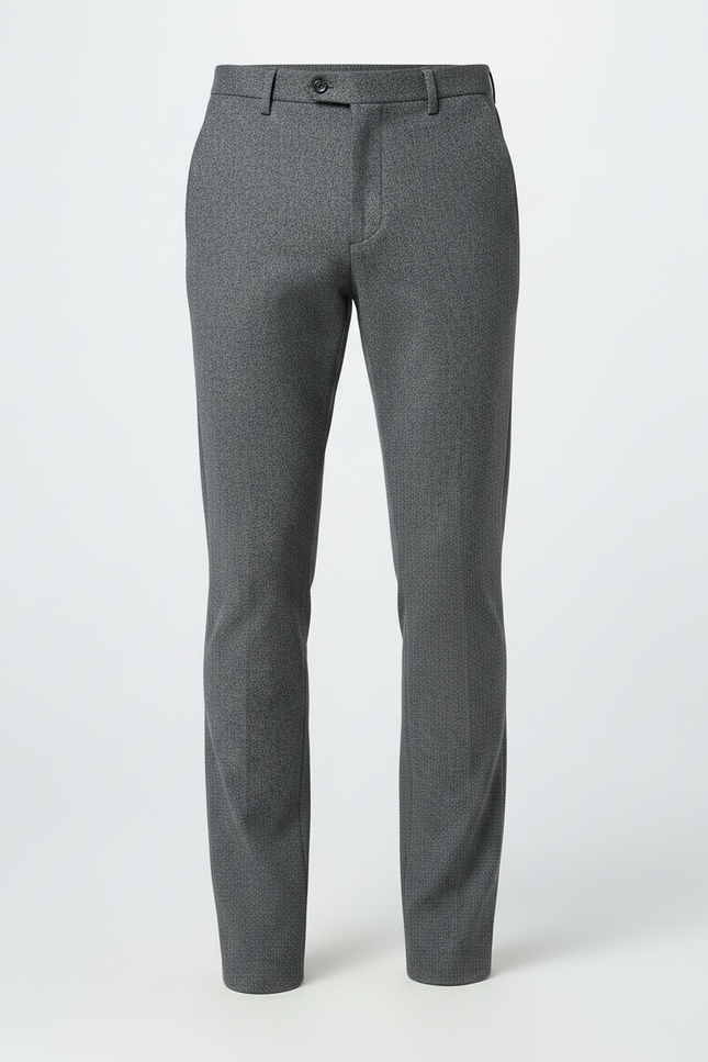 Pantalon Gris Pied De Poule - Laine - vue 3