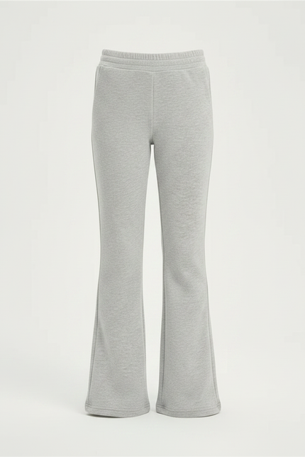 Pantalon Gris Évasé Confortable Décontracté Fille - Molleton - vue 3