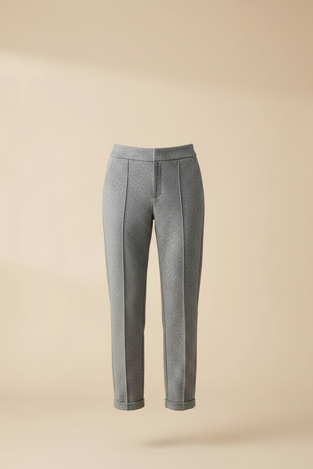 Pantalon Gris Laine Harem Taille Haute Femme - vue 3