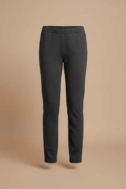 Pantalon Gris Slim Extensible Fille Enfant - Molleton - vue 3