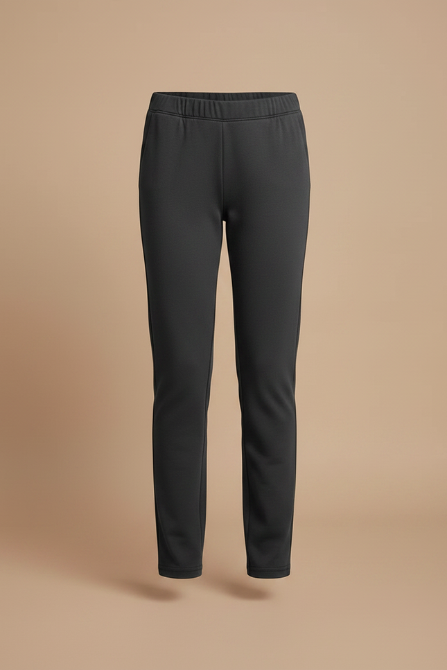 Pantalon Gris Slim Extensible Fille Enfant - Molleton - vue 3