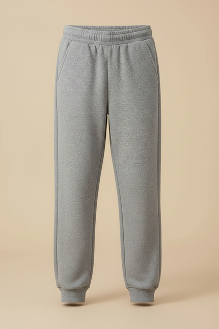 Pantalon Gris Molletonné Confortable Jogging Enfant - vue 3