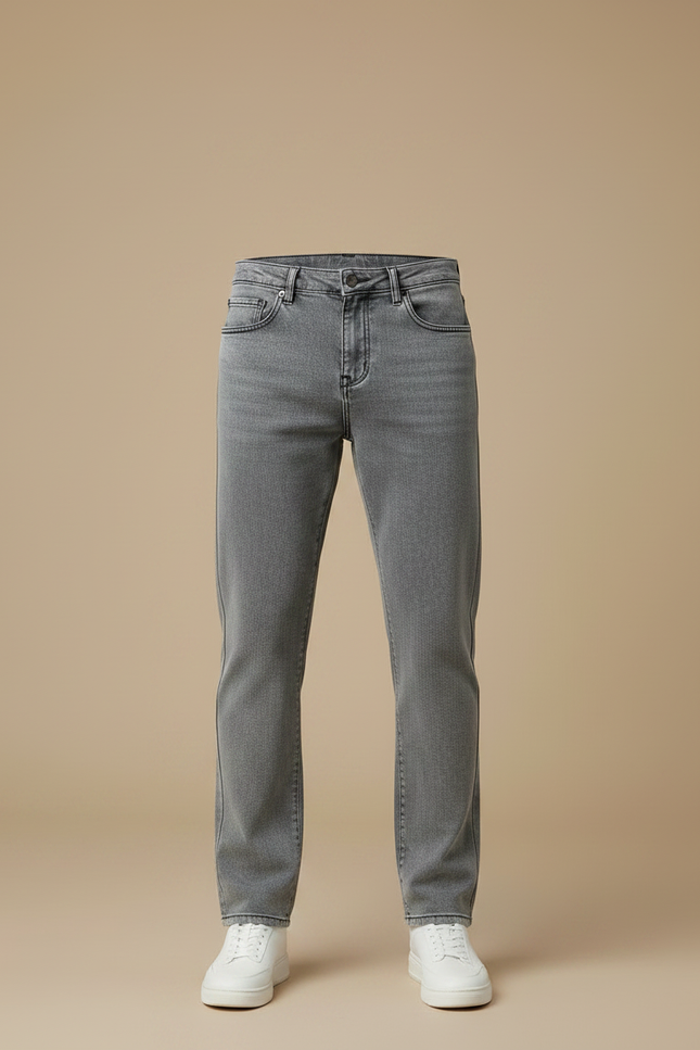 Pantalon Gris Slim Homme Décontracté Non-Stretch - Jean - vue 3