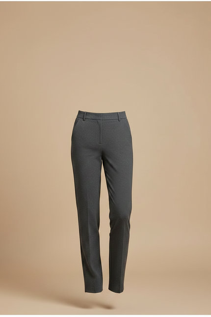 Pantalon Pince Gris Femme - Laine - vue 3